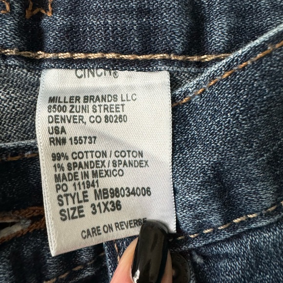 Men’s 31x36 cinch jeans - Picture 3 of 4